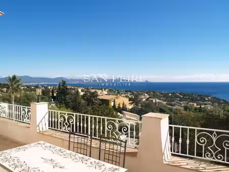 location d''hiver grande villa piscine vue baie st raphaël