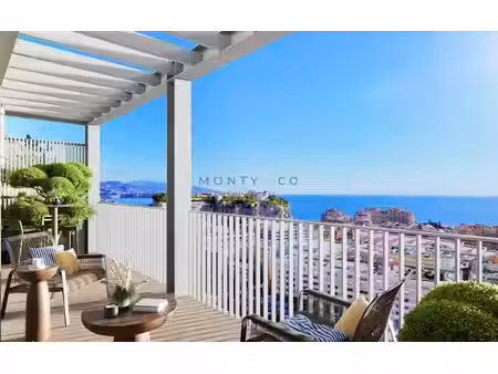 vente appartement 2 chambres avec vue mer dans résidence neuve à cap-d'ail