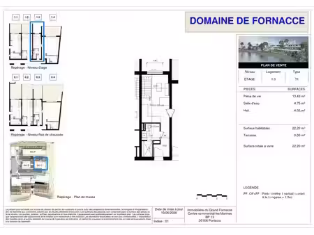 appartement f1 à vendre - 1 pièce - 22 20 m2 - porticcio - 201 - corse