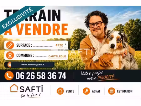 un grand terrain pour un beau projet