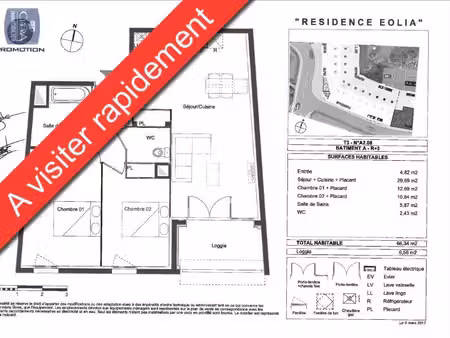 location appartement 3 pièces 66m² cenon 33150