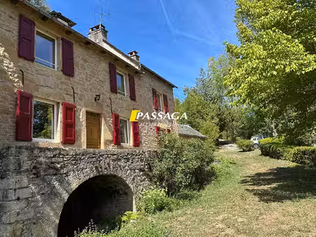 a vendre - magnifique ensemble immobilier avec terrain arboré - saint geniez d'olt et d'au
