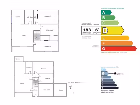 immeuble 6 pièces - 113 m²