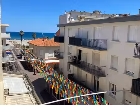 appartement à canet plage avec vue sur la mer à louer de septembre à juin : 700e/mois