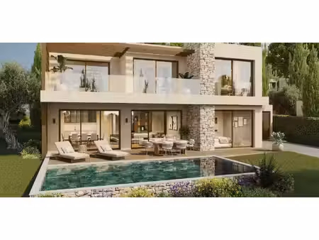 maison contemporaine avec piscine et jardin village-le val-cabrieres - mougins (06)