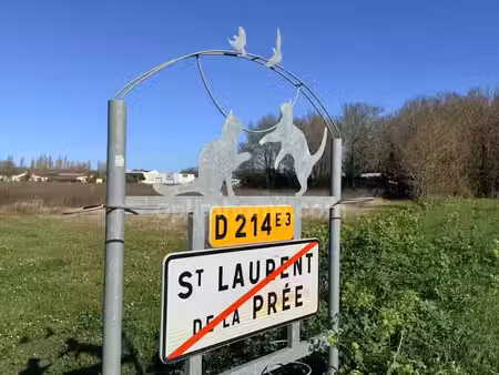 vente terrain 618 m² à saint-laurent-de-la-pree (17450)  140 000 €