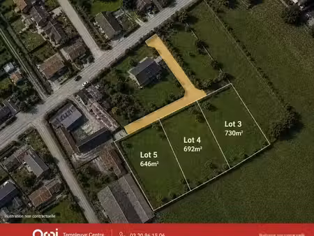 vente terrain 646 m² à cobrieux (59830)  169 500 €