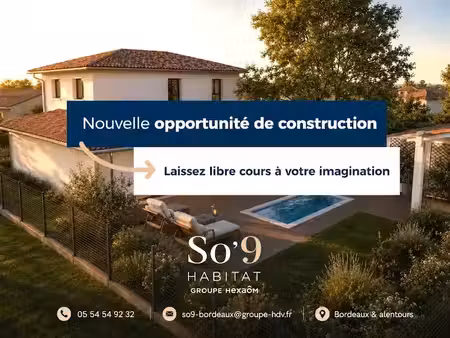 vente terrain 410 m² à bruges (33520)  299 000 €