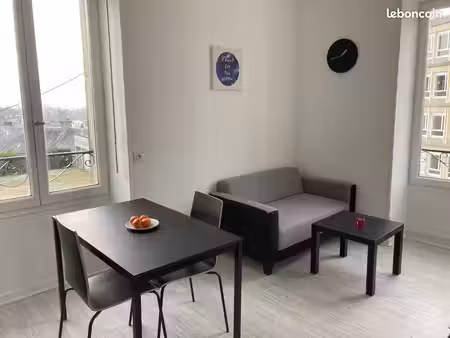 f2 meublé à la ferté macé dispo ( pompe à chaleur / machine à laver / tv/ dpe c...) possib