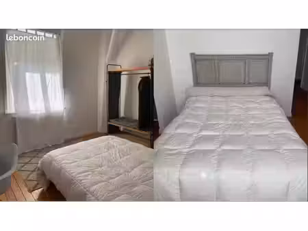 chambre meublée et salle de bains privées