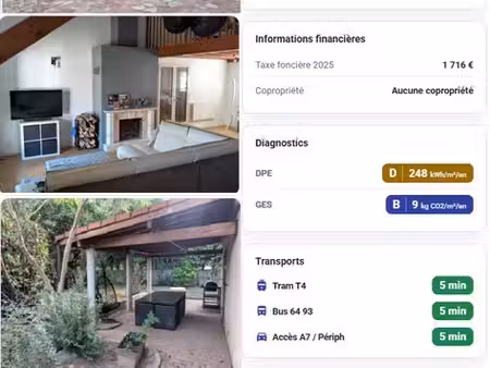 maison 107 m² – impasse calme – terrain 500 m² – saint‑fons