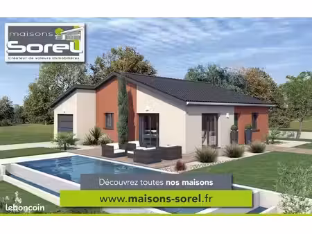 maison 124 m² avec terrain à dommartin (69)