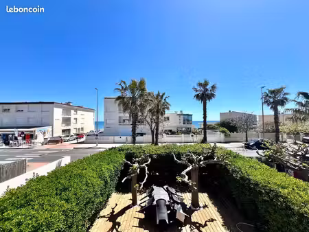palavas-les-flots – t4 meublé 75 m² à l'étage  vue mer imprenable  seconde ligne mer