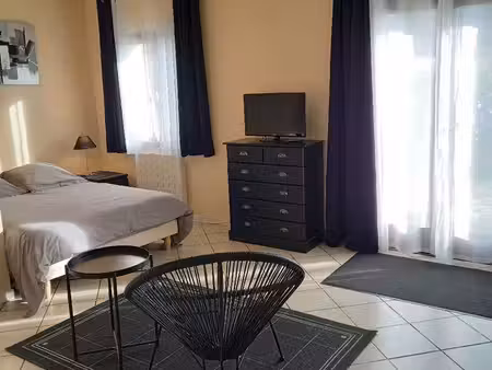 nogent-sur-seine  studio proche ets soufflet - c.n.p.e. avec parking et jardin clos