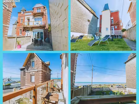 villa rénovée en front de mer - ault-onival - 4 chambres – 3 salles d’eau – balcons vue me