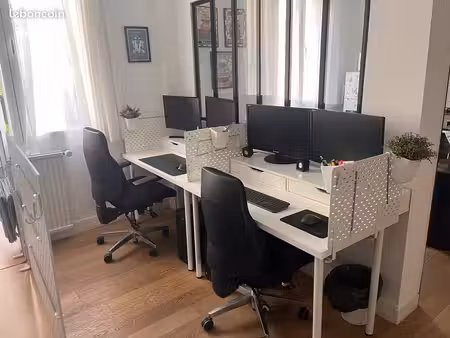 coworking 2 postes en bureau partagé - maison  jardin & clim - vélizy centre (t6)