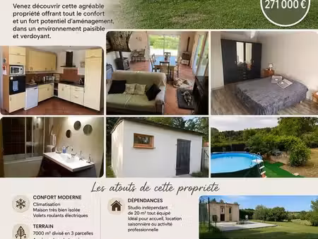 maison + dépendances tout confort