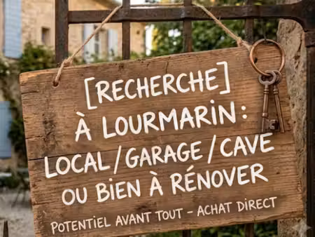 achat direct particulier : local  garage  cave ou bien à rénover
