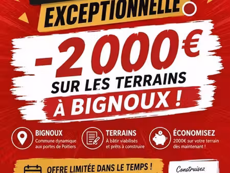 maison 82 m² avec terrain à bignoux