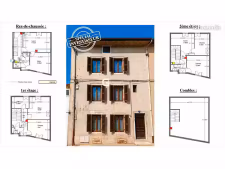 immeuble 9 pièces 124 m²