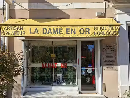 vente bijouterie joaillerie cause retraite boutique + atelier + grand appartement=200 m²