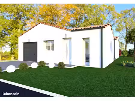 maison 2 chambres sur un terrain de 500 m² à saint-cyr-en-talmondais