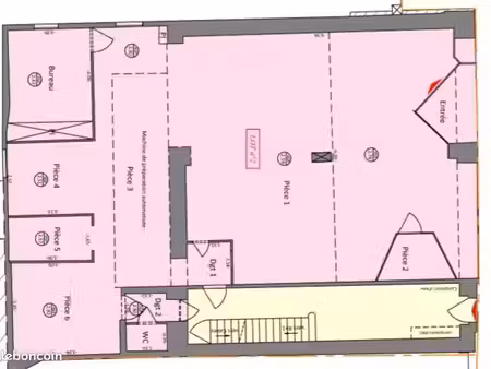 à louer – local commercial ou professionnel de 160 m² – le teil