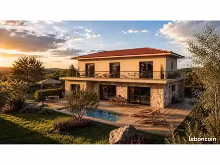 terrain à bâtir avec projet de villa 5 p avec piscine - pianottoli-caldarello