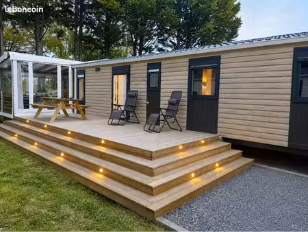 magnifique mobile home haut de gamme au camping 5 étoiles « la vallée de deauville)