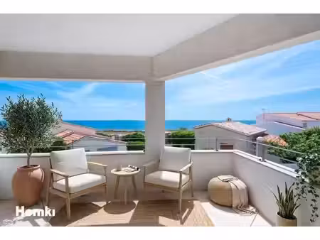 carro – maison mitoyenne d’un côté avec terrasse de 19 m² et vue mer panoramique
