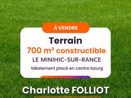 vente terrain au minihic-sur-rance (35870) : à vendre / 700m² le minihic-sur-rance