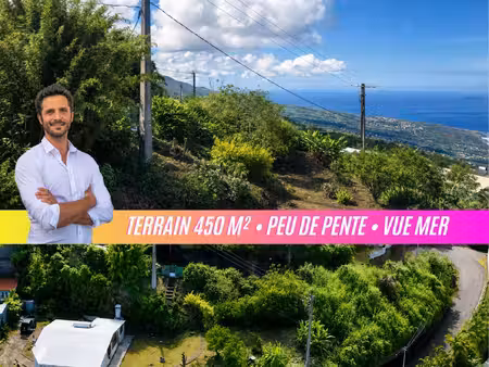 terrain à vendre de 450 m² à saint-leu - vue mer