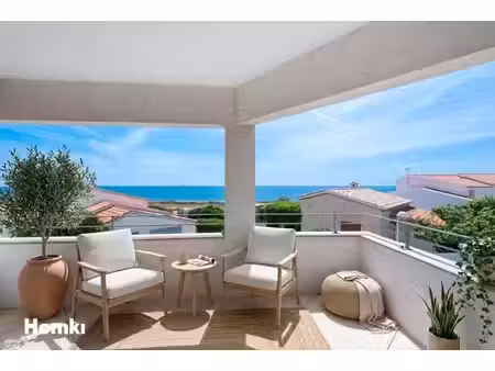 carro – maison mitoyenne d’un côté avec terrasse de 19 m² et vue mer panoramique