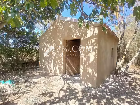 terrain agricole et de loisirs de 4 558 m² -cadre boisé  puits  cabanon en dur rénové cada