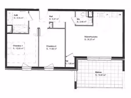 appartement à louer 3 pièces 68.17 m² - belfort (90) - 900€