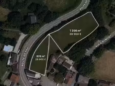 vente terrain 1356 m² à lembeye (64350)  28 900 €