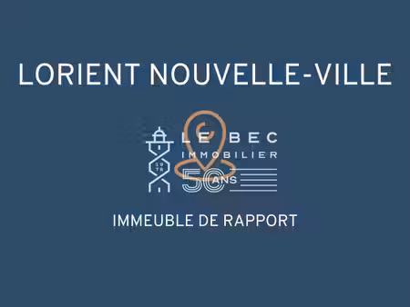 achat immeuble 206m² lorient 56100