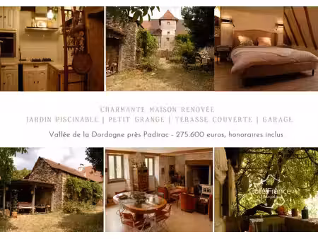 charmante maison renovée au calme  jardin piscinable petit grange  terasse couverte et...