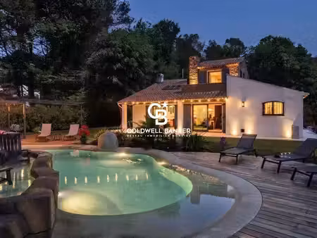 villa avec piscine lagon - roquefort-les-pins