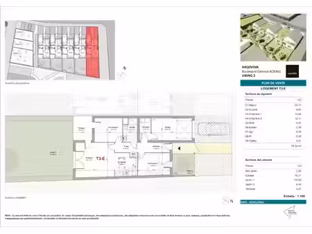 vente maison 3 pièces 78 m² à argentan (61200)  275 000 €