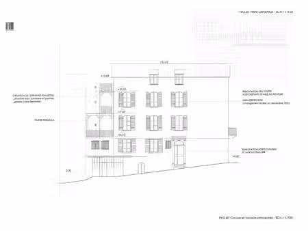 vente immeuble 10 pièces 280m2 villefranche-de-rouergue 12200 - 80250 € - surface privée