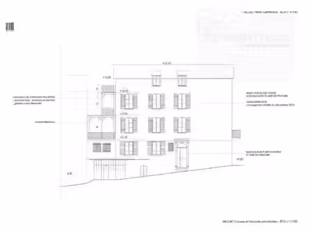 immeuble de 280 m² avec local commercial et caves