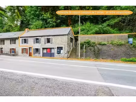 immeuble de rapport 2 unités - en ordre urbanistique