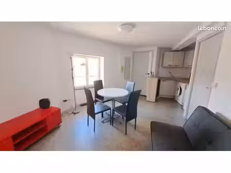 t2 meublé 33 m² – centre-ville bourg-de-péage – 495 cc