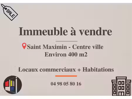 exclusivité - a vendre immeuble centre ville de saint maximi