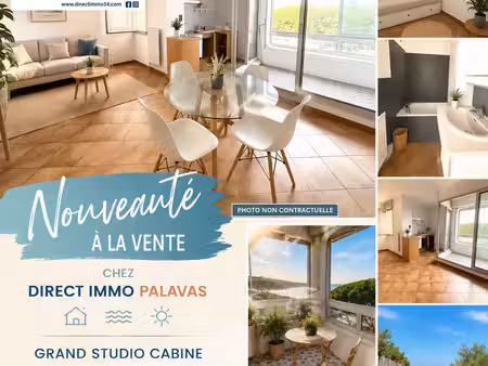 carnon port   trés joli studio cabine de 30 m2 habitables +