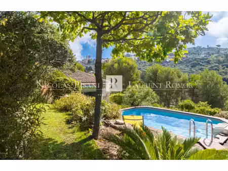 a proximite de monaco - maison a vendre a la turbie - serriers - vue mer - piscine - jardi