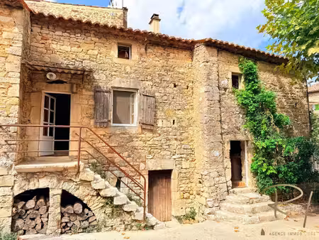 spacieuse maison de village en pierre - sud ardèche