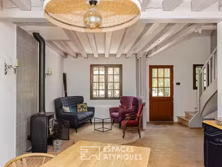 évasion champêtre : maison solognote au coeur d'un hameau