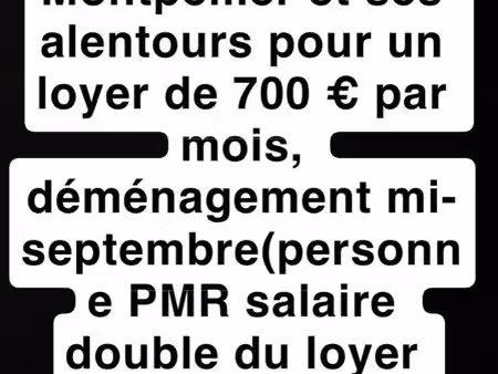 cherche appartement pour loyer de 700euros